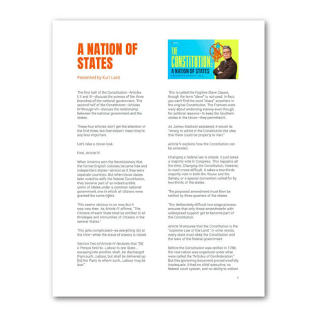 PragerU 2023 Video Scripts PDF e-book, showing the cover with the title and PragerU branding on a digital device.