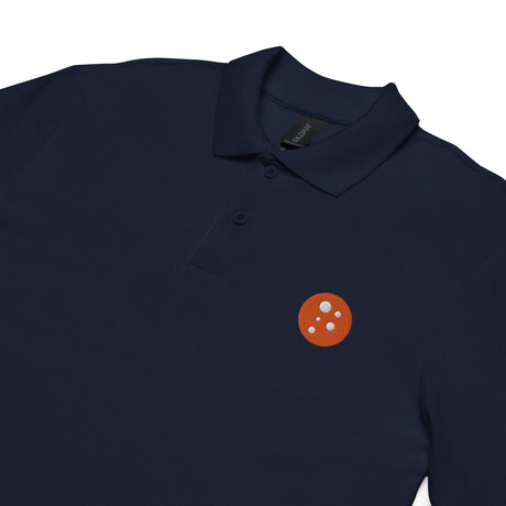PragerU polo shirt in sport grey, featuring a classic collar and logo embroidery on the chest.
