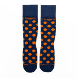 PragerU Dot Socks featuring a colorful dotted pattern, made of comfortable fabric, designed for casual wear.