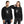 White emblem on a black PragerU Freedom Eagle sweatshirt, showcasing a comfortable cotton sweatshirt with bold patriotic design.