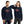Red logo Land of the Free USA sweatshirt by PragerU, featuring a comfortable black sweatshirt with patriotic design.