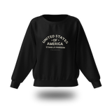 PragerU beige logo sweatshirt with "Stand for Freedom" text, casual crewneck style, showing front view with logo detail.