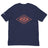 Red logo T-shirt from PragerU's Land of the Free USA Tee collection, featuring a patriotic design on a black T-shirt.