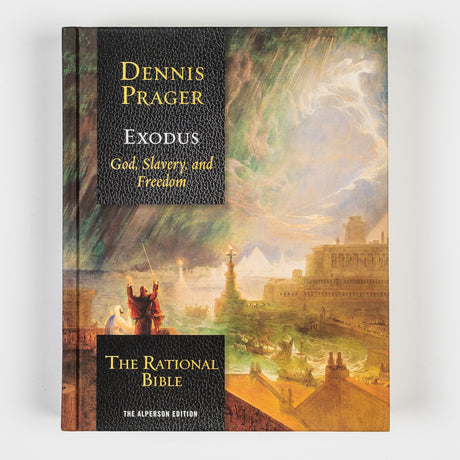 Cover of The Rational Bible: Exodus book by Regnery Faith, featuring title text and religious imagery on the front cover.