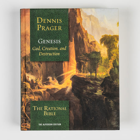 Cover of The Rational Bible Genesis by Regnery Faith, featuring the book's title and a religious-themed design.