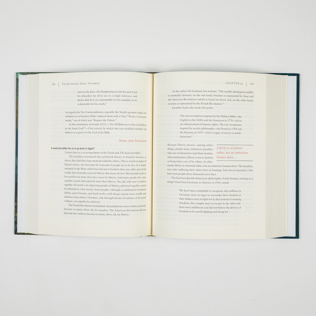 The Rational Bible: Numbers book cover by Regnery Faith, featuring a biblical illustration with title and author details.