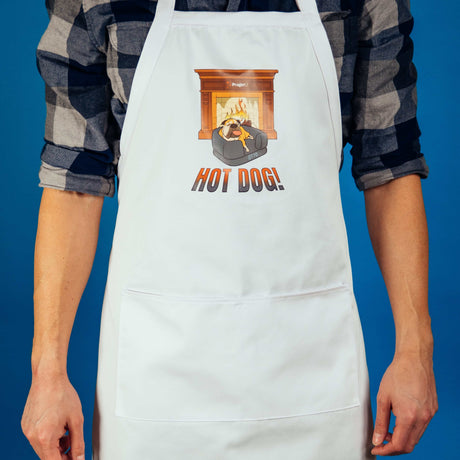 PragerU Otto apron featuring a colorful, educational design with the PragerU logo, made of durable fabric for cooking or activities.