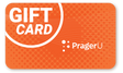 PragerU Shop $10 gift card featuring a sleek design and the PragerU logo, ideal for gifting or online purchases.