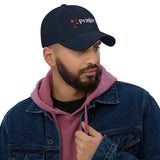 PragerU baseball hat with adjustable strap, featuring the PragerU logo on front, made of durable fabric for casual wear.