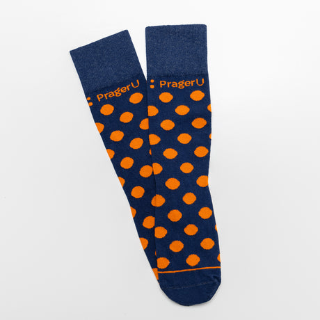 PragerU Classic Sock 3-Pack featuring comfortable cotton socks with PragerU logo and branding, perfect for everyday wear.