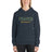 Black PragerU sweatshirt with a hood, featuring the PragerU logo on the front, made of soft comfortable fabric.