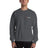 Black PragerU sweatshirt with white logo, casual crewneck design, made from soft fabric for comfortable everyday wear.