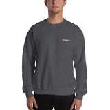 Black PragerU sweatshirt with white logo, casual crewneck design, made from soft fabric for comfortable everyday wear.